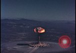 Image of nuclear weapons test aerial view Nevada United States USA , 1958, second 27 stock footage video 65675078687