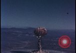 Image of nuclear weapons test aerial view Nevada United States USA , 1958, second 42 stock footage video 65675078687