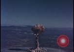 Image of nuclear weapons test aerial view Nevada United States USA , 1958, second 44 stock footage video 65675078687