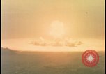 Image of aerial view atom bomb explosion Nevada United States USA , 1958, second 16 stock footage video 65675078689