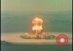 Image of aerial view atom bomb explosion Nevada United States USA , 1958, second 23 stock footage video 65675078689