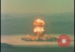 Image of aerial view atom bomb explosion Nevada United States USA , 1958, second 24 stock footage video 65675078689