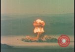 Image of aerial view atom bomb explosion Nevada United States USA , 1958, second 25 stock footage video 65675078689