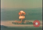 Image of aerial view atom bomb explosion Nevada United States USA , 1958, second 26 stock footage video 65675078689