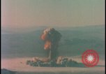 Image of aerial view atom bomb explosion Nevada United States USA , 1958, second 33 stock footage video 65675078689