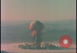 Image of aerial view atom bomb explosion Nevada United States USA , 1958, second 35 stock footage video 65675078689