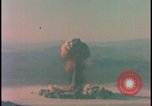 Image of aerial view atom bomb explosion Nevada United States USA , 1958, second 37 stock footage video 65675078689