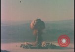 Image of aerial view atom bomb explosion Nevada United States USA , 1958, second 38 stock footage video 65675078689