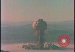 Image of aerial view atom bomb explosion Nevada United States USA , 1958, second 39 stock footage video 65675078689