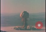 Image of aerial view atom bomb explosion Nevada United States USA , 1958, second 40 stock footage video 65675078689