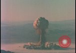 Image of aerial view atom bomb explosion Nevada United States USA , 1958, second 41 stock footage video 65675078689
