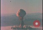 Image of aerial view atom bomb explosion Nevada United States USA , 1958, second 48 stock footage video 65675078689