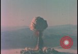Image of aerial view atom bomb explosion Nevada United States USA , 1958, second 50 stock footage video 65675078689