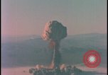 Image of aerial view atom bomb explosion Nevada United States USA , 1958, second 52 stock footage video 65675078689