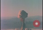 Image of aerial view atom bomb explosion Nevada United States USA , 1958, second 54 stock footage video 65675078689