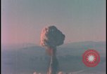 Image of aerial view atom bomb explosion Nevada United States USA , 1958, second 56 stock footage video 65675078689