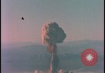 Image of aerial view atom bomb explosion Nevada United States USA , 1958, second 59 stock footage video 65675078689