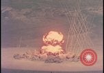 Image of aerial view Cold War nuclear test Nevada United States USA , 1958, second 14 stock footage video 65675078690