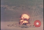 Image of aerial view Cold War nuclear test Nevada United States USA , 1958, second 16 stock footage video 65675078690