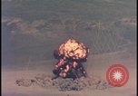 Image of aerial view Cold War nuclear test Nevada United States USA , 1958, second 19 stock footage video 65675078690