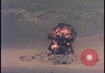 Image of aerial view Cold War nuclear test Nevada United States USA , 1958, second 21 stock footage video 65675078690
