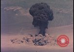 Image of aerial view Cold War nuclear test Nevada United States USA , 1958, second 33 stock footage video 65675078690