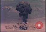 Image of aerial view Cold War nuclear test Nevada United States USA , 1958, second 36 stock footage video 65675078690