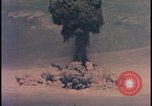 Image of aerial view Cold War nuclear test Nevada United States USA , 1958, second 39 stock footage video 65675078690