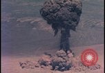 Image of aerial view Cold War nuclear test Nevada United States USA , 1958, second 43 stock footage video 65675078690