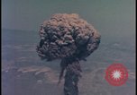 Image of aerial view Cold War nuclear test Nevada United States USA , 1958, second 53 stock footage video 65675078690