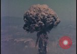 Image of aerial view Cold War nuclear test Nevada United States USA , 1958, second 56 stock footage video 65675078690