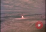 Image of aerial view distant atom bomb explosion Nevada United States USA , 1958, second 10 stock footage video 65675078692