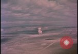 Image of aerial view distant atom bomb explosion Nevada United States USA , 1958, second 21 stock footage video 65675078692