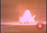 Image of two atomic bomb mushroom clouds Nevada United States USA , 1958, second 6 stock footage video 65675078693
