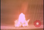 Image of two atomic bomb mushroom clouds Nevada United States USA , 1958, second 7 stock footage video 65675078693