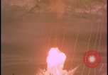 Image of two atomic bomb mushroom clouds Nevada United States USA , 1958, second 9 stock footage video 65675078693