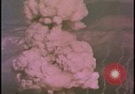 Image of two atomic bomb mushroom clouds Nevada United States USA , 1958, second 56 stock footage video 65675078693