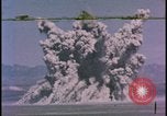 Image of underground atom bomb testing dust cloud Nevada United States USA , 1958, second 1 stock footage video 65675078695