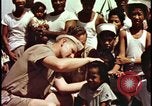 Image of fallout victims examined Bikini Atoll Marshall Islands, 1954, second 20 stock footage video 65675078698