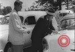 Image of car dealer alerts FBI stolen automobile Maryland United States USA, 1956, second 36 stock footage video 65675078757