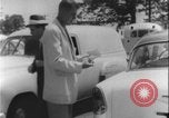 Image of car dealer alerts FBI stolen automobile Maryland United States USA, 1956, second 39 stock footage video 65675078757