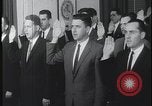 Standbild Studenten der FBI-Akademie schwören Quantico VA USA, 1959, aus Sekunde 31 historischem Filmmaterial Videoclip 65675078759