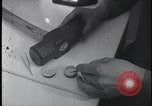 Image of FBI technicians view forensic evidence with microscopes United States USA, 1959, second 5 stock footage video 65675078761