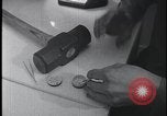 Image of FBI technicians view forensic evidence with microscopes United States USA, 1959, second 6 stock footage video 65675078761