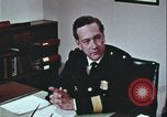 Image of police chief press conference United States USA, 1967, second 33 stock footage video 65675078774