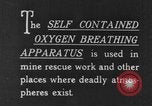 Image of oxygen breathing apparatus United States USA, 1926, second 26 stock footage video 65675078788