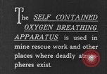 Image of oxygen breathing apparatus United States USA, 1926, second 28 stock footage video 65675078788