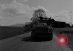 Image of M4 tanks on road Germany, 1945, second 8 stock footage video 65675078812