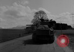 Image of M4 tanks on road Germany, 1945, second 9 stock footage video 65675078812