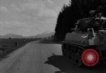 Image of M4 tanks on road Germany, 1945, second 28 stock footage video 65675078812